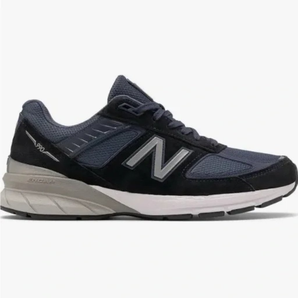 New Balance Men's 990 V5 Shoes Sneakers Sz 11d Navy Silver Classic Usa